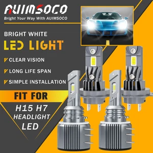 H15+H7 LED Headlight Hi/Low Beam fits Mercedes Sprinter 1500 2500 3500 2019-2022 - Picture 1 of 18