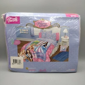 RARO Barbie Princesa y el Mendigo Juego de 3 Sábanas Gemelas Nuevo de Lote Antiguo 2004 Sin Edredón - Imagen 1 de 15
