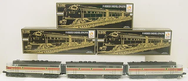K-Line K25381 O Gauge Lackawanna F3 ABA Diesel Locomotive with TMCC #801 NIB - Image 1 of 1