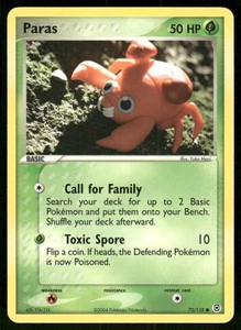 Pokemon Tcg Paras #72 Pokemon Fire Red & Leaf Green LP - Picture 1 of 2