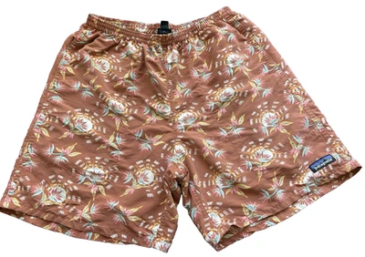 Pantalones Cortos Patagonia Birds Paradise Nylon Eco Board Medianos 3 Bolsillos Cuerda Oculta Foto 1 de 4