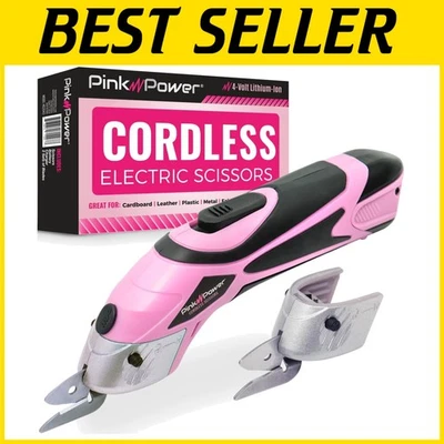 Rechargeable Heavy-Duty Electric Fabric Scissors for Crafts & Sewing - Pink - Image 1 of 4