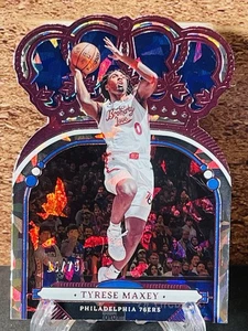 Tyrese Maxey 2022-23 Crown Royale Rosa Cristal #’d 15/75 Philadelphia 76ers - Imagen 1 de 2