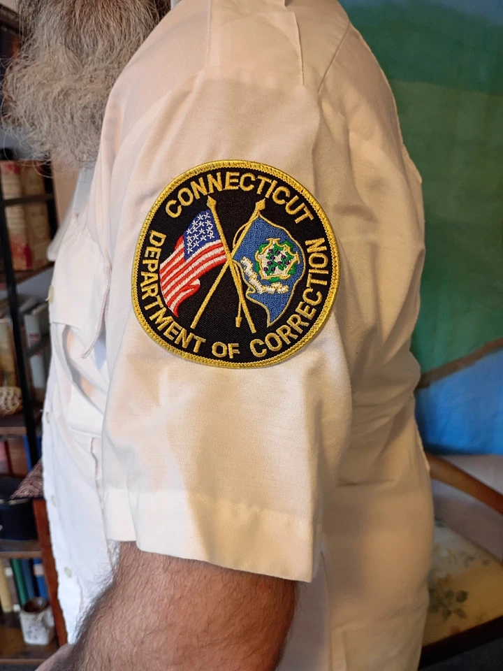 Camisa grande blanca para hombre PARAGON PLUS ELBECO Connecticut Dept. de correcciones Foto 1 de 4