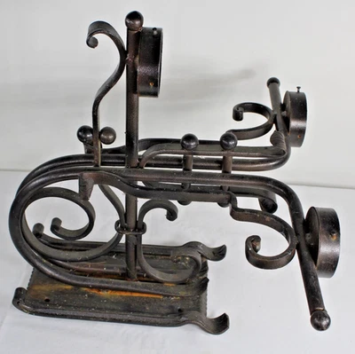 Aplique de pared gótico medieval lámpara candelabro #2 GRANDE 3 luces Foto 1 de 4