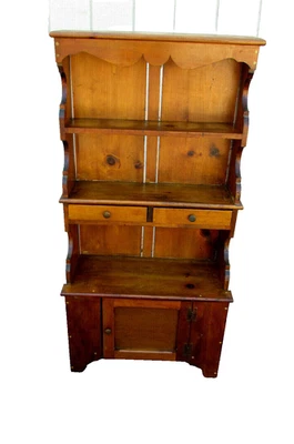 62992 Кантри примитивный шкаф-кубинет Curio книжный шкаф миниатюрный Saleman образец - Изображение 1 из 4