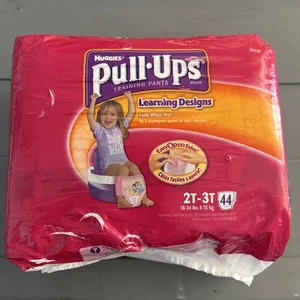 Huggies Pull-Ups Training Pants - Learning Designs - Girls - 2T-3T Unused - Picture 1 of 15