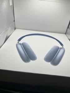 Apple AirPod Max Bluetooth Headphones Used - Sky Blue - Case Included - Photo 1 sur 14