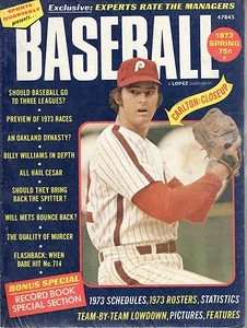RIVISTA baseball Steve Carlton primavera 1973 PHILADELPHIA Phillies SPORT QTRLY - Foto 1 di 1