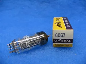 (1) Tubo NOS 6CG7 (6FQ7), AMMIRAGLIO - USA - 1965 (prodotto da GE, 3 piastre) - Foto 1 di 1