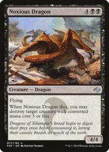 MTG UC REGULAR FRF: FATE REFORGED - LP- NOXIOUS DRAGON 077/185 - Picture 1 of 1