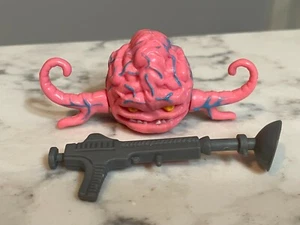 Vintage 1980er TMNT Krang Figur Teenage Mutant Ninja Turtles mit Waffe Waffe - Bild 1 von 11