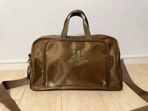 Courreges Boston bag 2-way Gold color With shoulder strap Without box - Picture 1 of 7
