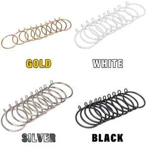 Pack de 10 Anillos Cortina Metálicos Interior 55 MM Para Barra Poste Cortina Nuevo - Imagen 1 de 11