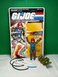 Vintage GI Joe ARAH 1987 Fast Draw 100% COMPLETE CARDBACK TOP CONDITION - Bild 1 von 7
