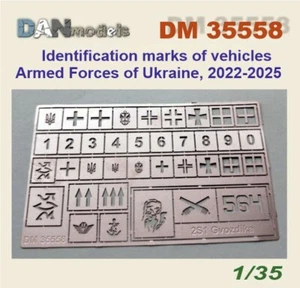 DANmodels DM 35558 Identification marks of vehicles Armed Forces of Ukraine 1/35 - Picture 1 of 1