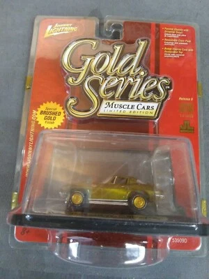 Johnny Lightning Gold Series 1965 65 Chevy Corvette Muscle Car Gold Diecast new  - Image 1 of 4