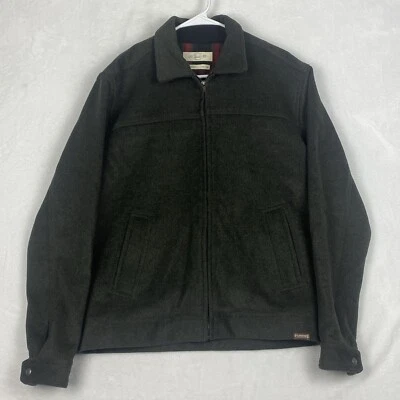 Purnell Classic Wool Jacket Mens Medium Charcoal Plaid Full Zip Pockets - Image 1 of 4