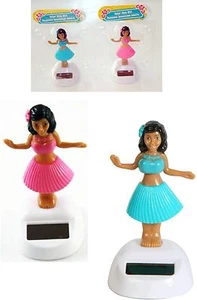 Hula hawaiana danza solare (set di 4) 2 rosa e 2 blu ~ regali novità NUOVO - Foto 1 di 3