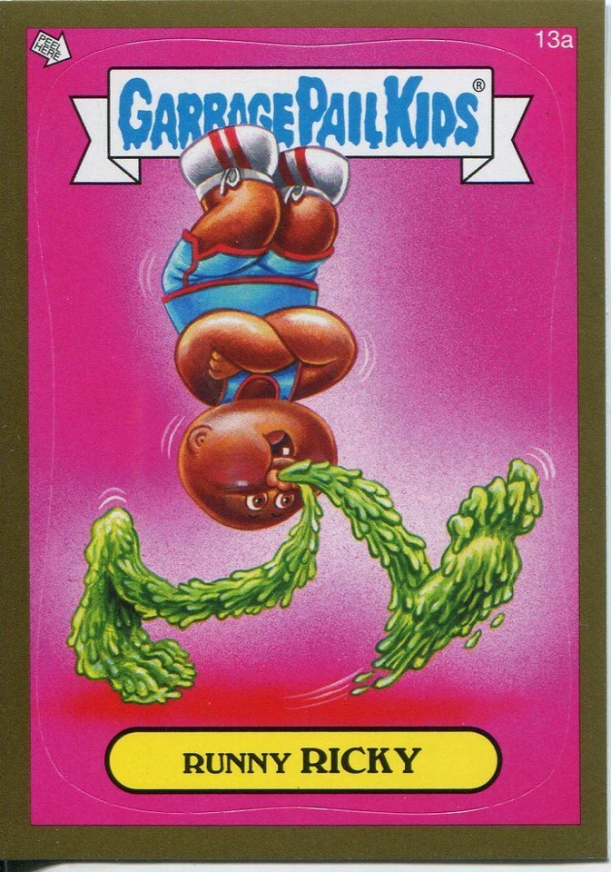 Garbage Pails Kids 2014 Series 1 Gold Parallel Base Card 13a RUNNY RICKY - Image 1 of 1