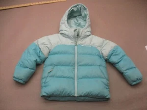 Columbia Size 2XS (4/5) Toddler 100% Nylon Down Feather Hooded Puffer Jacket 927 - Picture 1 of 8