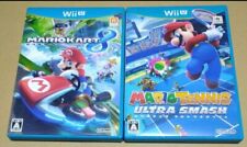 Mario Tenis Ultra Smash & Mario Kart 8 Juego Nintendo Wii U Japonés Ver Probado