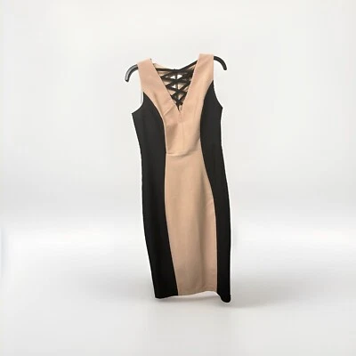 Vestido Jax Colorblock: negro y rosa - talla 6 Foto 1 de 4