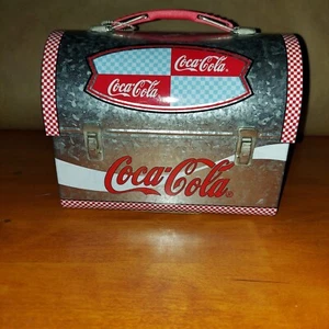 Vintage Coca-Cola Tin Lunchbox 2001 Width 7" Height 5.5” Depth 3.5" Mint - Picture 1 of 6