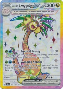 Alolan Exeggutor ex -  225/191 Ultra Rare SV08: Surging Sparks - Picture 1 of 1
