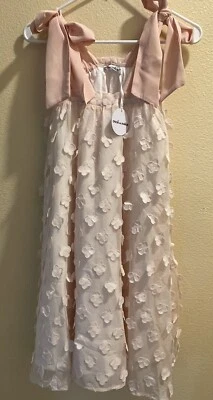 Новый с Ярлыками Chloé и Amelie девочек Sz 8 цветок аппликация розовый галстук-бабочка - Изображение 1 из 4