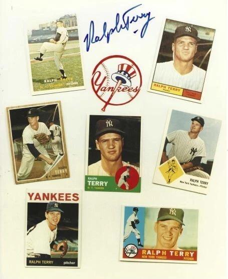 Signed  8x10 RALPH TERRY New York Yankees Autographed photo - COA  - Image 1 of 1