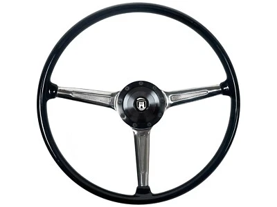 16.5 Black Steering Wheel 356 Style for 60-74.5 VW Volkswagen Beetle Bug Billet - Image 1 of 4