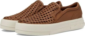 New Women Sz 9.5 Michael Kors Sneakers Shoes Evy Slip On Genuine Leather Durable - Picture 1 of 6