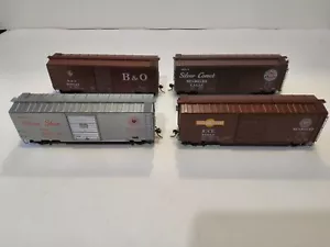4 Kadee cars 1 B&O 3 Seaboard 40 ft box cars - Picture 1 of 9