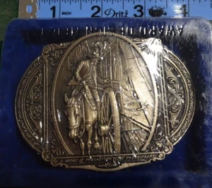 Award Design A Word of Precaution to The Passengers Western Belt Buckle - Picture 1 of 3