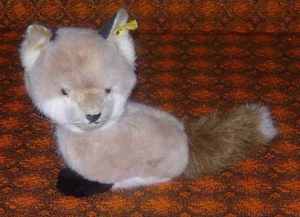 STEIFF SNUFFY FOX 3515/18 1974-1981 BOTÓN EN LA OREJA CON ETIQUETA - Imagen 1 de 3