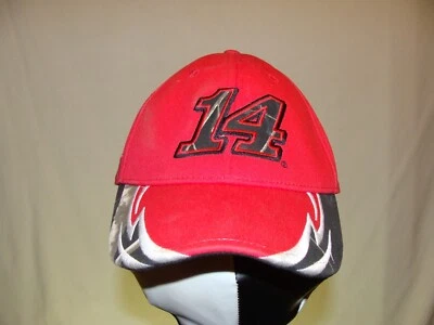 Nascar #14 Tony Stewart Fitted Hat Ball Cap Size 7 about 22" Used Foto 1 de 4
