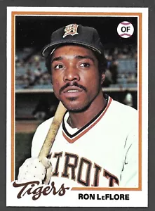 Ron LeFlore 1978 Topps #480 tigres de Detroit casi nuevo como nuevo a - Imagen 1 de 2