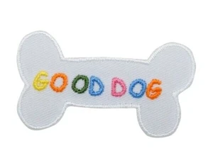 White Bone GOOD DOG plancha en parche 2-1/8" x 1-1/4" - Imagen 1 de 1