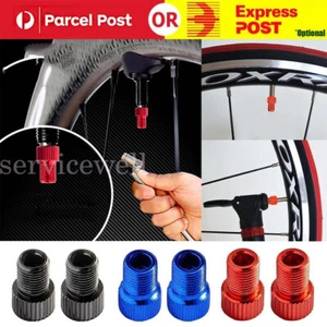 2-6PCS Bicycle Pump Adapters Converter Presta to Schrader Valve BrassConnector - Picture 1 of 14