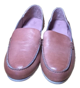 Shoes Sedona Venetian Moccasins Camel Leather Loafers Size 8.5 M Slip On m - Picture 1 of 7