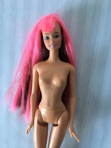G7 2 Color Hair Pink Brunette Twist Scalp Barbie Flaw - Picture 1 of 8