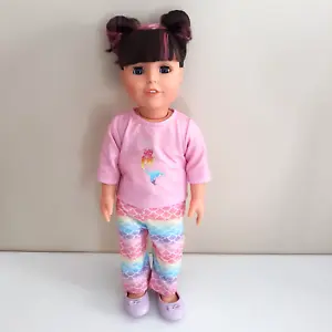 Adora Amazing Girls Astrid 18" Doll Redressed Mermaid Shirt Pants Pink Hair 13A - Picture 1 of 16