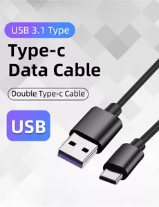 Type C USB C Data Charging Cable Fast Charger For Samsung Galaxy Huawei 1M Cable - Picture 1 of 12