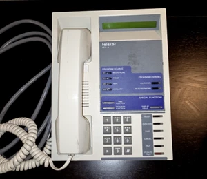 Telecor Intercom Phone MCC-4 Used PA System Phone Administrative Console White - Picture 1 of 1