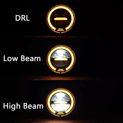 For Suzuki GS450 GS550 GS650 GS750 GS850 LED Motorcycle Headlight Amber light - Image 1 of 4