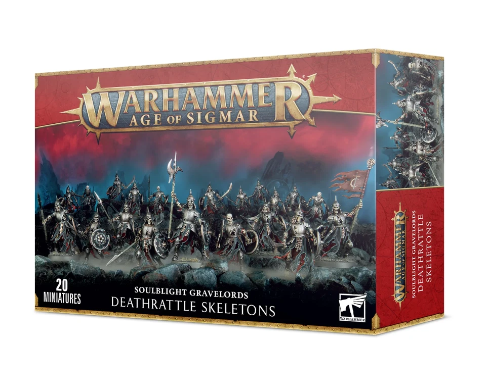 Warhammer AoS Soulblight Gravelords Deathrattle Skeletons (20) NEW in BOX OOP - Image 1 of 1