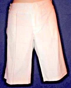 EZEKIEL BERMUDA WALKING SHORTS Junior SIZE 9 WHITE PLAID - Picture 1 of 7