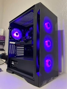 Custom RGB Gaming Desktop PC Intel Core i7 3.40 Quad 16 GB SSD Nvidia 1660 Super - Picture 1 of 16
