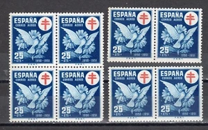 ESPAÑA 1950 EDIFIL 1087** 1 BLOQUE DE 4+ DOS PAREJAS = 8 SELLOS - Imagen 1 de 1
